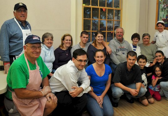 The Schroeder family and the Table of Plenty cooks attend a meal in Chef Pat Schroeder's memory.