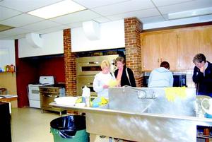 Volunteers in the kitchen